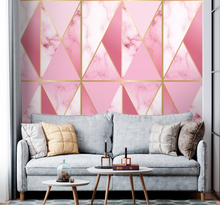 Tapete geometrisch marmor muster - TenStickers
