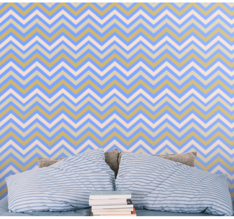 Tapete geometrisch mit chevron-mustern - TenStickers