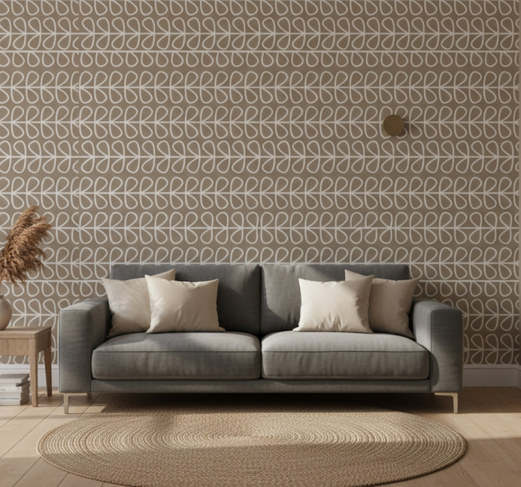 Tapete geometrisch mit geometrischem schleifenmuster - TenStickers