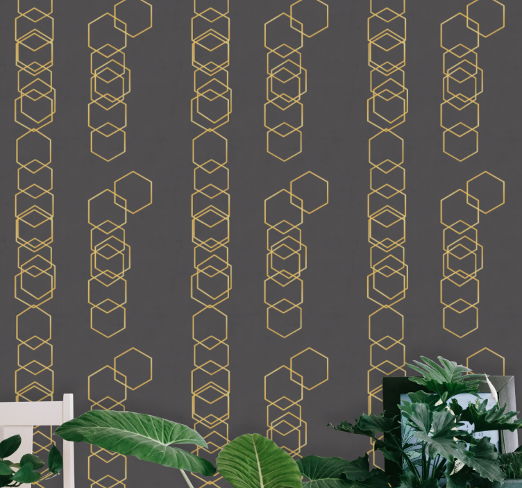 Tapete geometrische Muster geometrisches lineares design - TenStickers