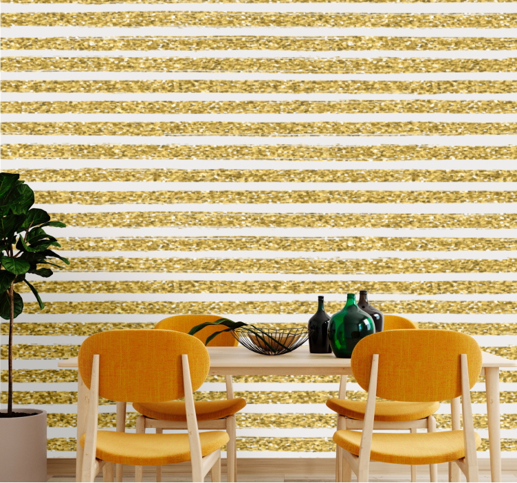 Tapete gestreift glitzerstreifen - TenStickers