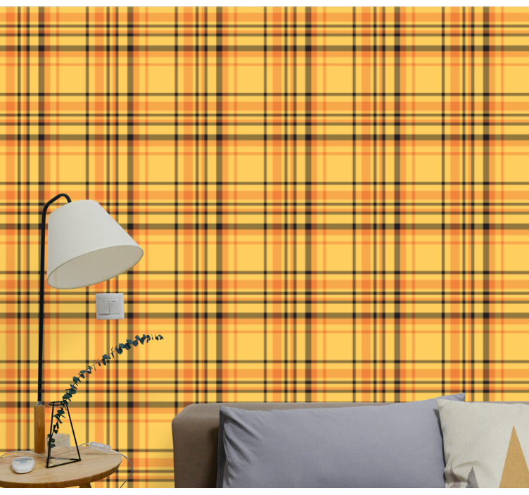 Tapete gestreift tartan-karomuster - TenStickers