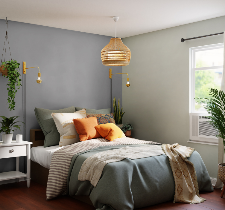 einfarbige klassische graue Tapete - TenStickers