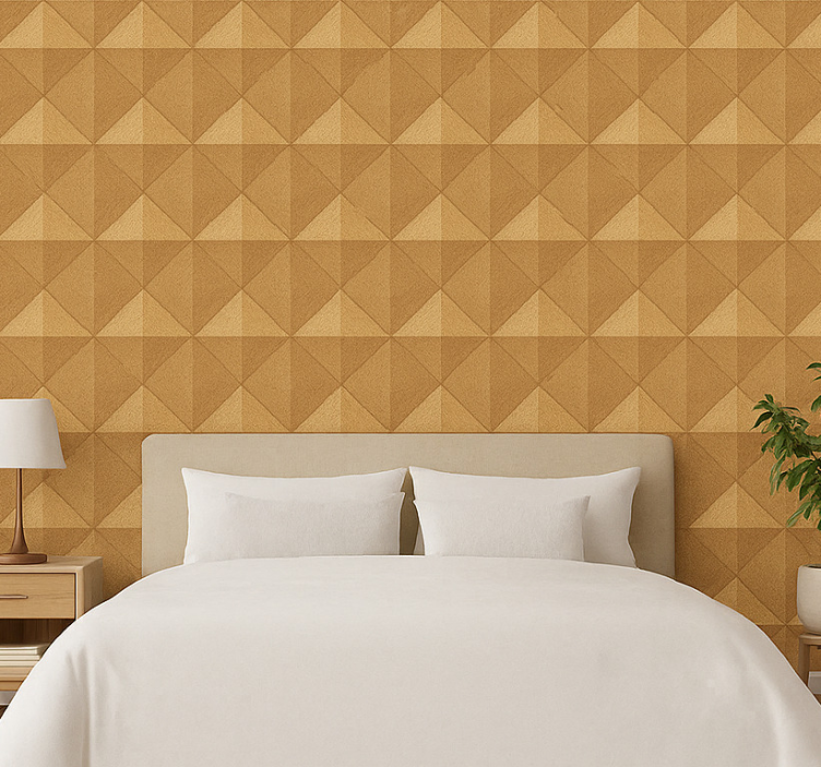 Tapete hochzeit 3d gold design - TenStickers