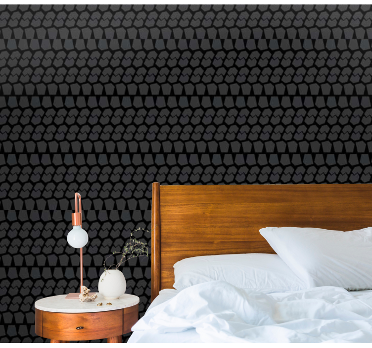 Tapete Hochzeit geometrisches schuppenmuster - TenStickers