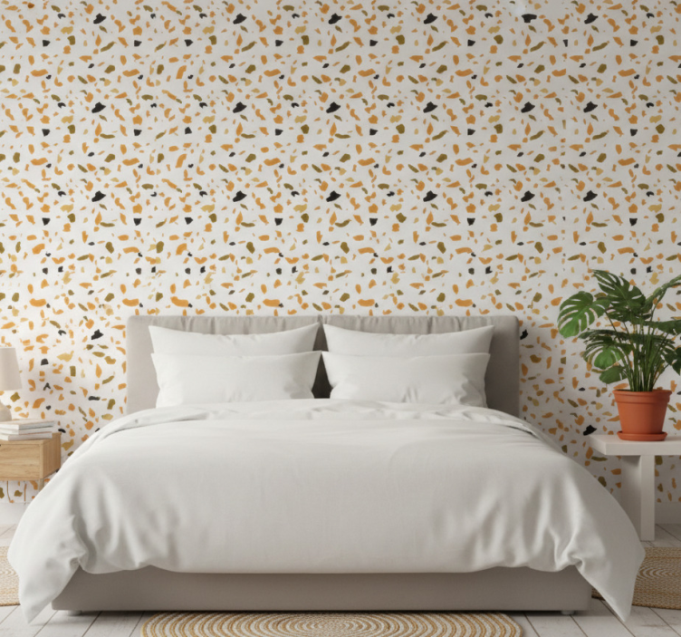 Tapete hochzeit im warmen terrazzo-stil - TenStickers