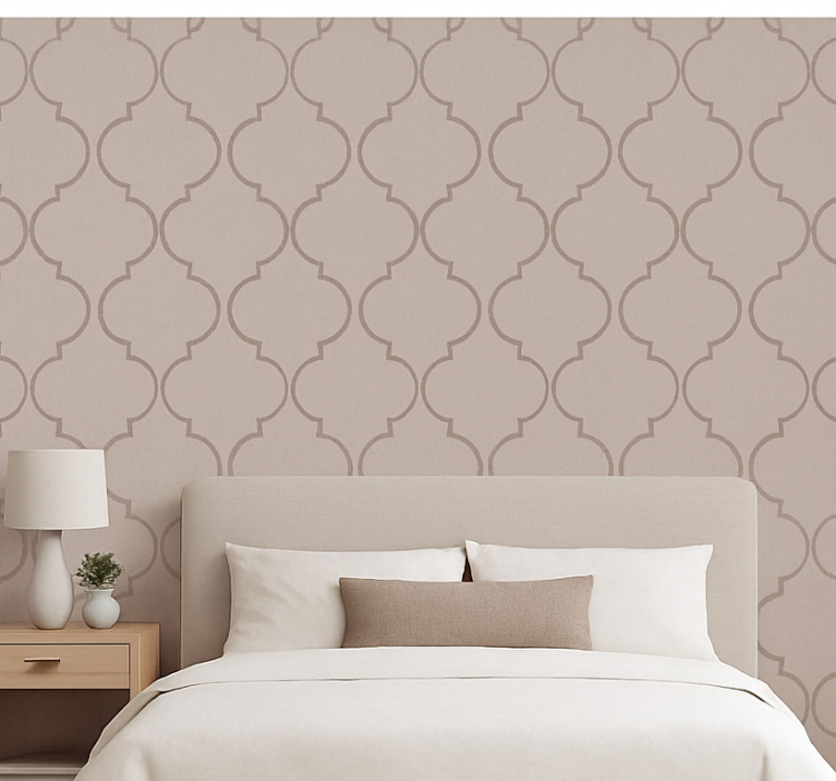 Tapete hochzeit mit taupe leinenstruktur effekt - TenStickers