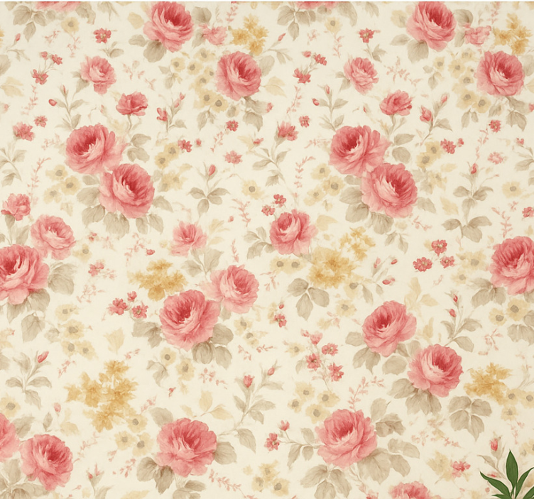 Tapete hochzeit romantisches blumenmuster - TenStickers