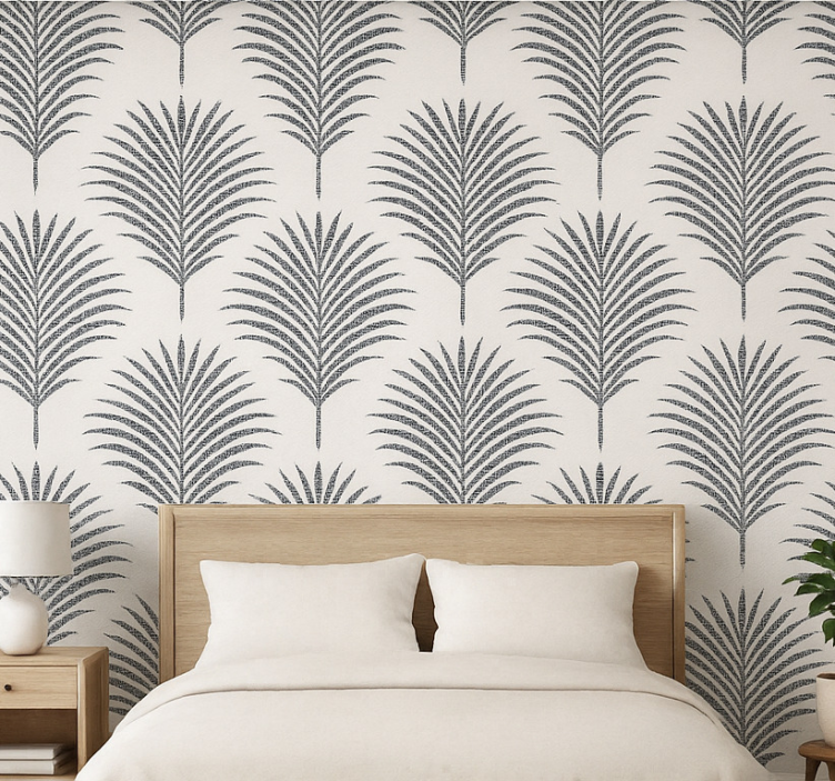 Tapete hochzeit schwarze palme - TenStickers