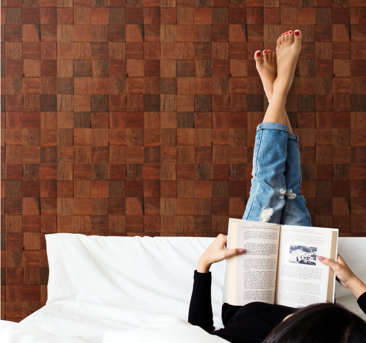 Tapete Holzoptik strukturierte holzoberfläche - TenStickers