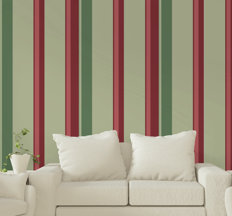 Tapete horizontale Streifen gestreifte wand eleganz - TenStickers