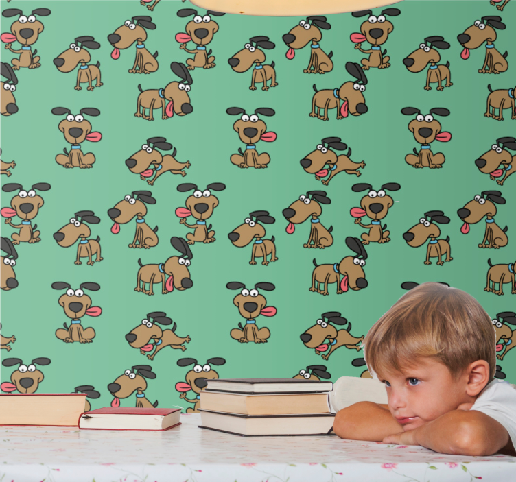 Tapete hunde für cartoonhaften spaß - TenStickers