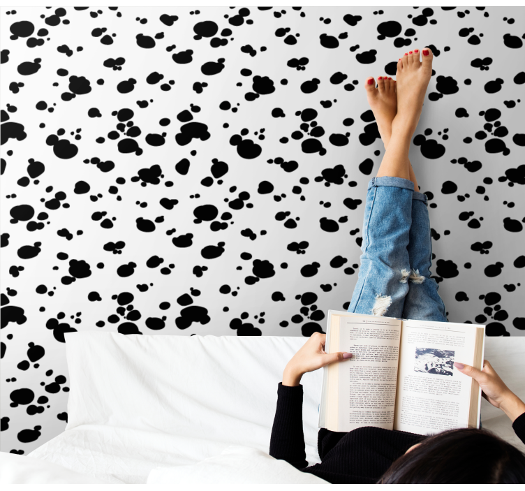 Tapete hunde pfotenabdruck muster - TenStickers