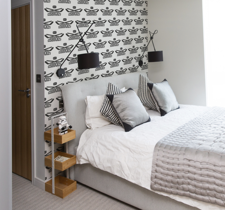 Tapete Jugendzimmer Eishockey Logo - TenStickers