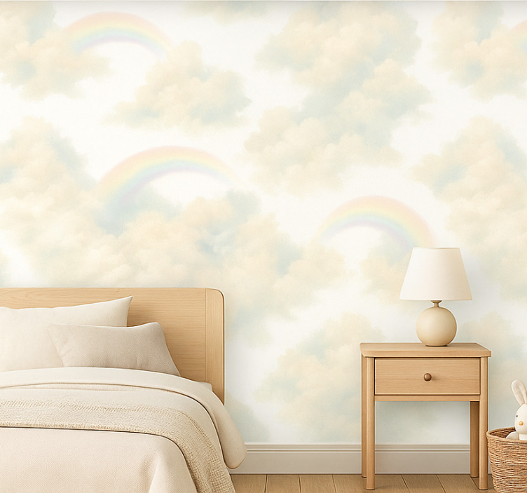 Tapete kinderzimmer bunter himmel - TenStickers