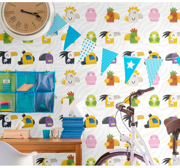 Tapete Kinderzimmer fröhliches monster wandbild - TenStickers