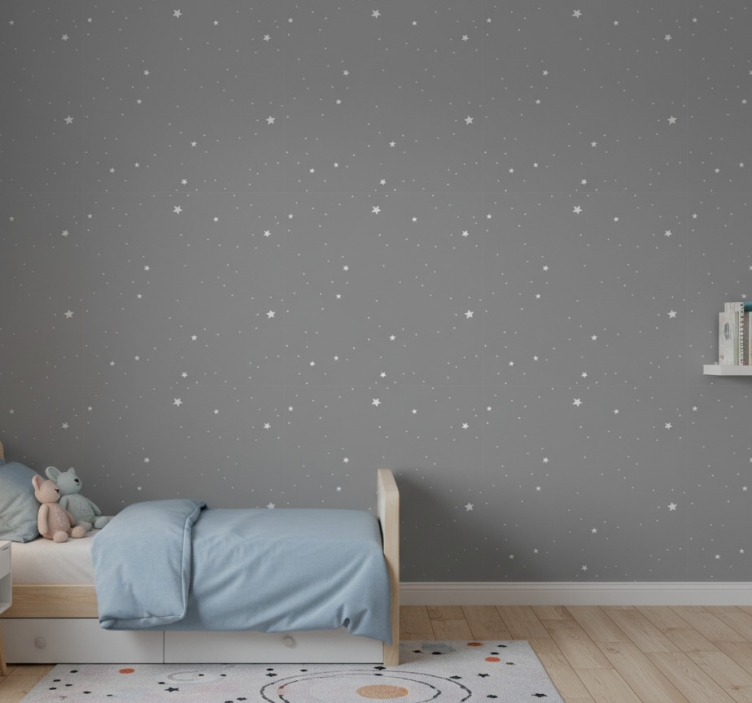 Tapete kinderzimmer himmlische nachtlandschaft - TenStickers