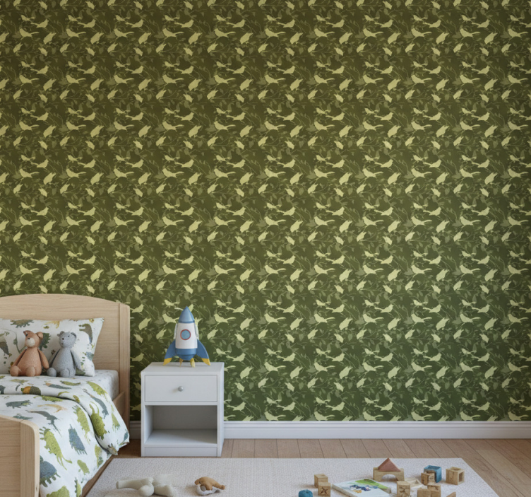 Tapete kinderzimmer im grünen viktorianischen stil - TenStickers
