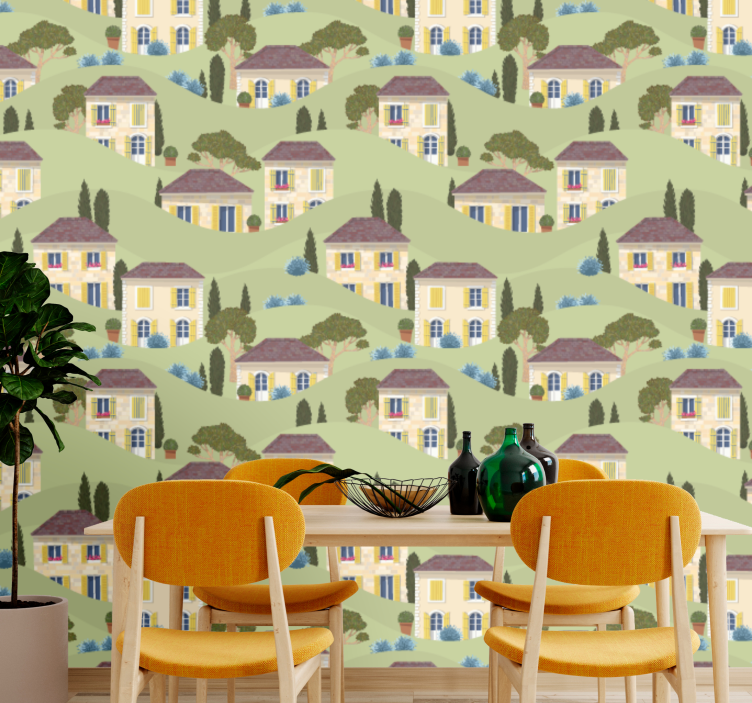 Tapete kinderzimmer im landhausstil muster - TenStickers