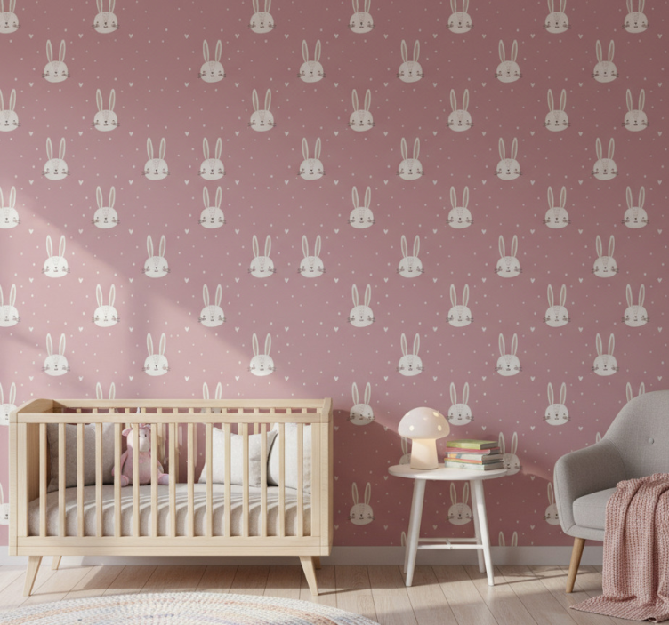 Tapete kinderzimmer im pinken boho-muster - TenStickers