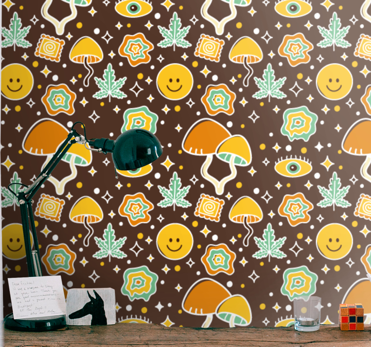 Tapete kinderzimmer mit lächelnden motiven - TenStickers