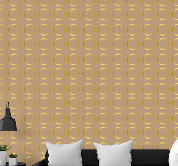 Tapete Kreise elegantes kreismuster - TenStickers