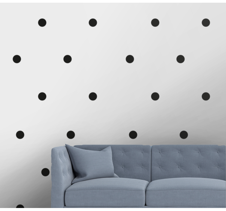Tapete Kreise polka dot einfachheit - TenStickers
