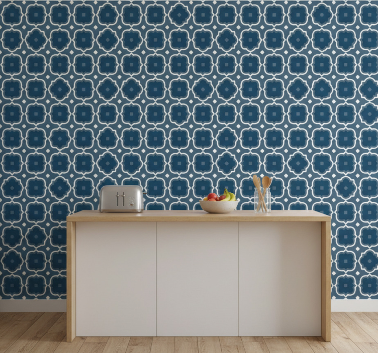 Tapete küche mit dekorativen fliesenmotiven - TenStickers