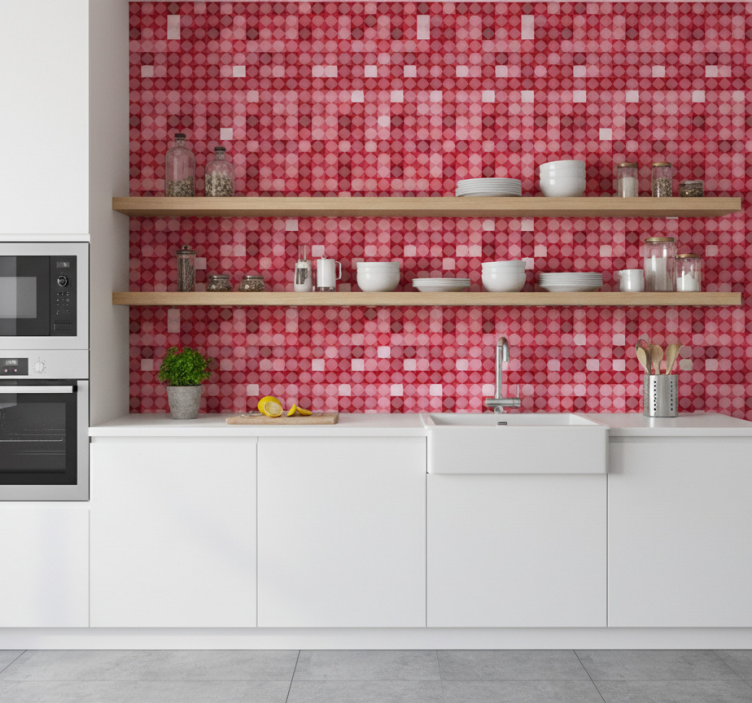 Tapete küche mit glasharz mosaikfliesen - TenStickers