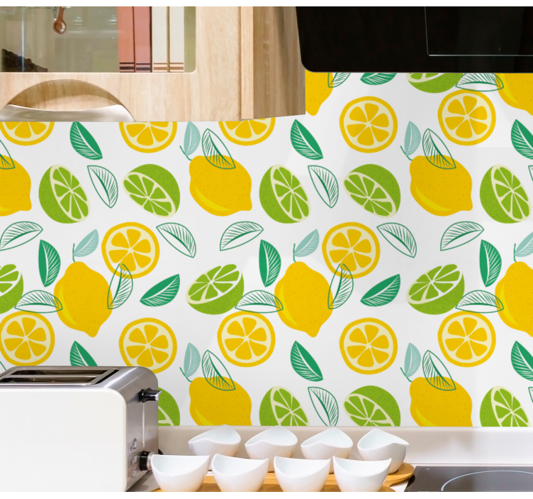 Tapete küche mit zitrusmotiv - TenStickers