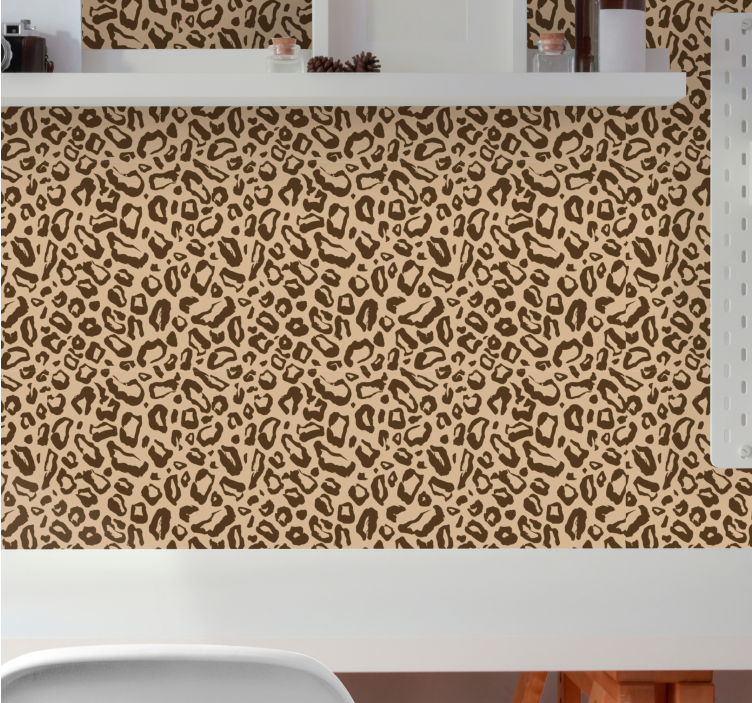 Tapete Leopard beiges katzenmuster - TenStickers