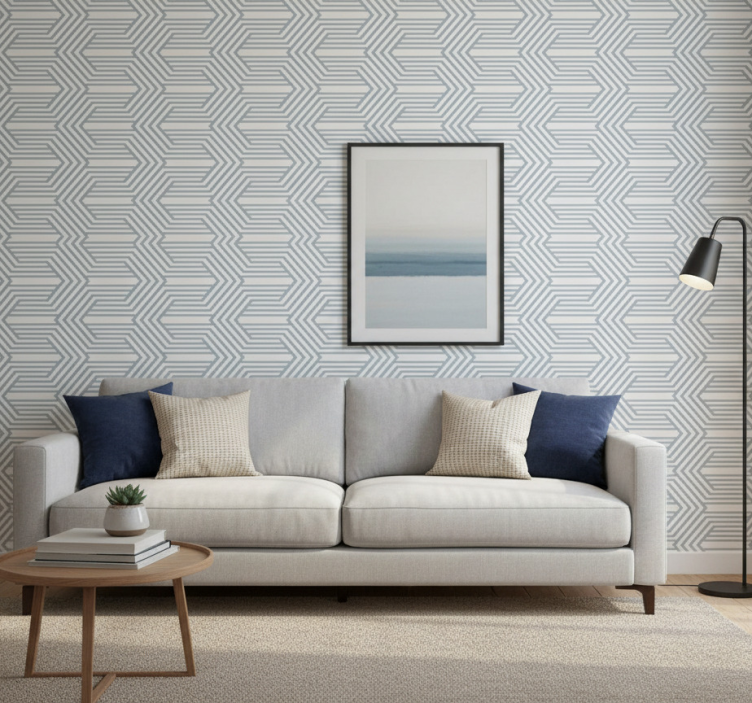 Tapete modern geometrisches linienkonzept - TenStickers