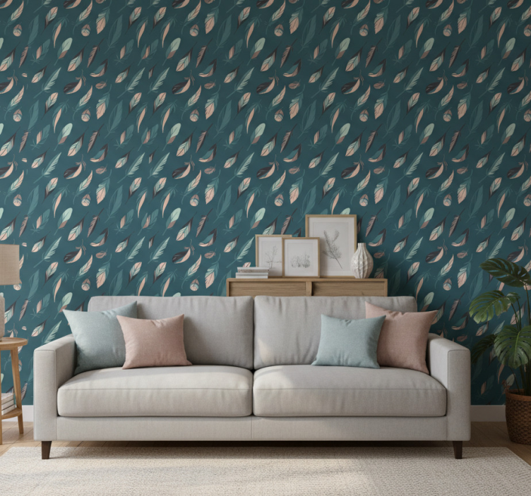 Tapete modern handgezeichnetes vintage nahtlos - TenStickers