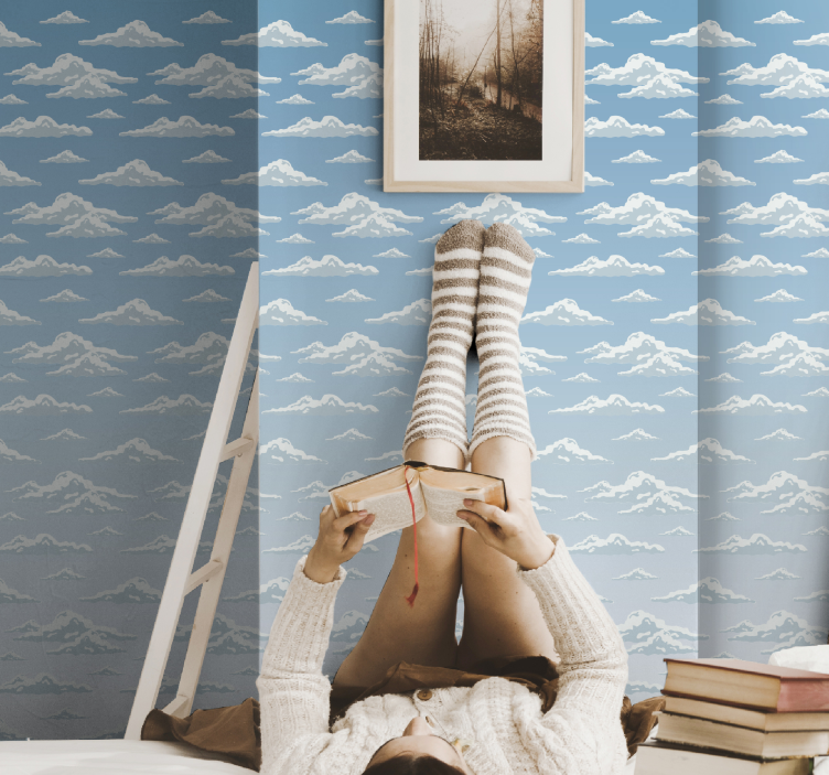 Tapete Natur bewölkte himmelsszene - TenStickers