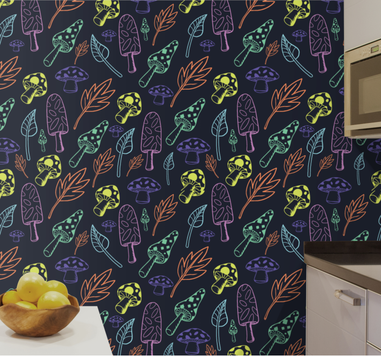 Tapete Natur flippiges waldmuster - TenStickers