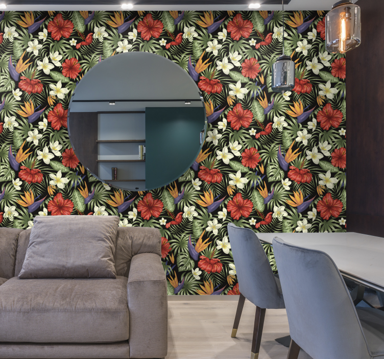 Tapete Natur Tropische Dschungelpflanzen - TenStickers