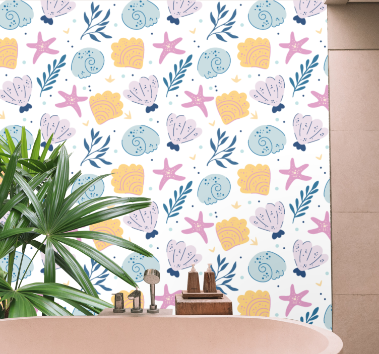 Tapete Natur unterwasser-meereselemente - TenStickers