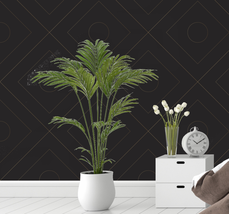 Tapete Modern elegante goldene geometrie - TenStickers