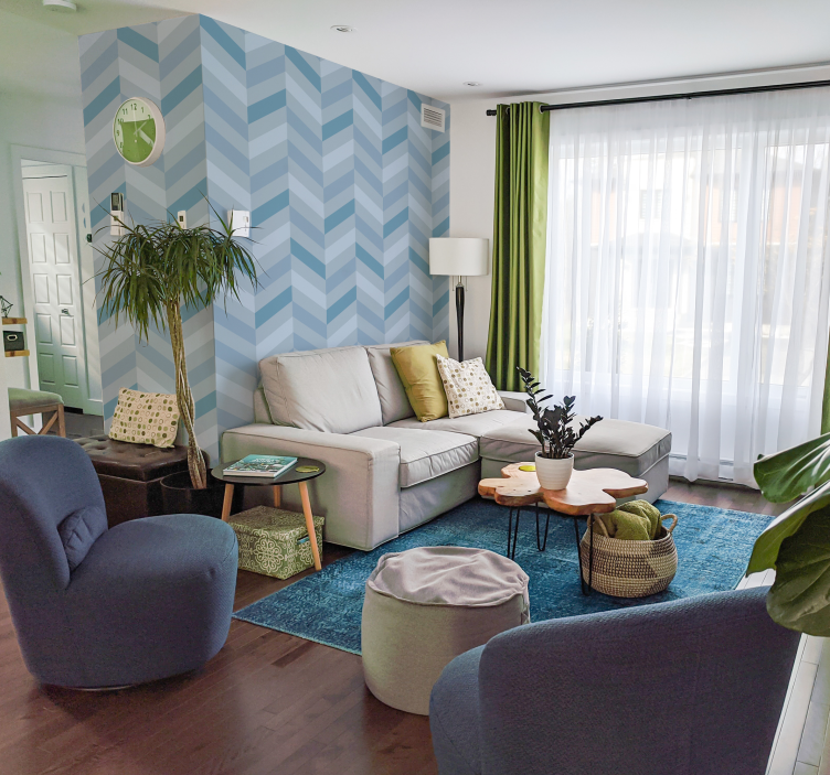 Tapete Nordischer Stil Fischgrätenmuster - TenStickers