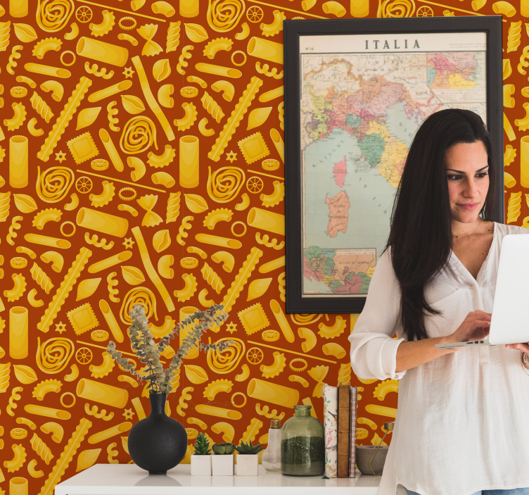 Ornament Tapete nudelmuster - TenStickers