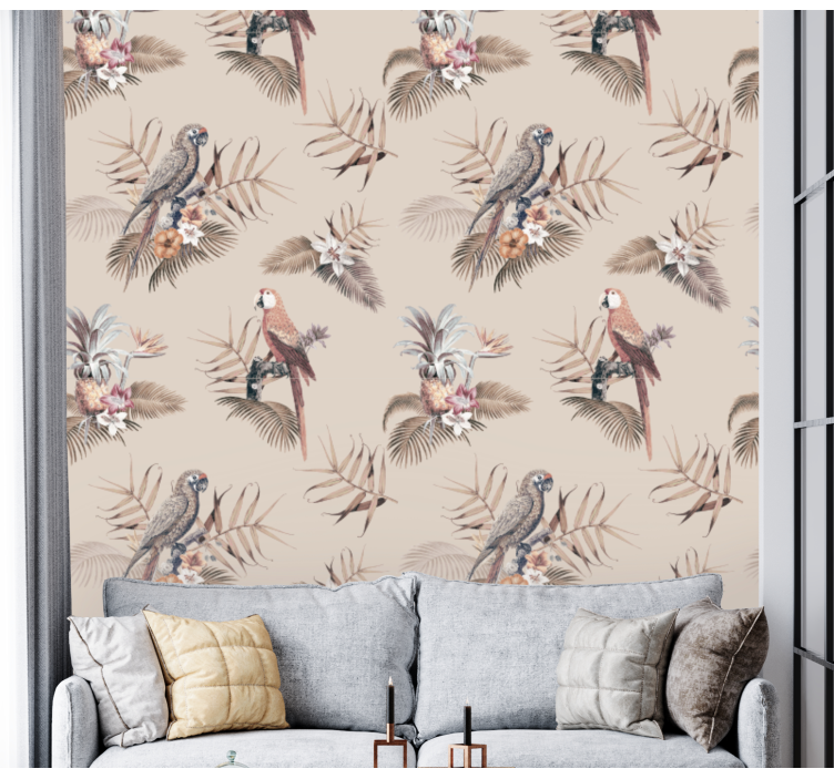 Tapete papagei tropische eleganz - TenStickers