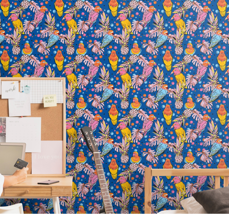 Tapete Papagei tropische papageienoase - TenStickers