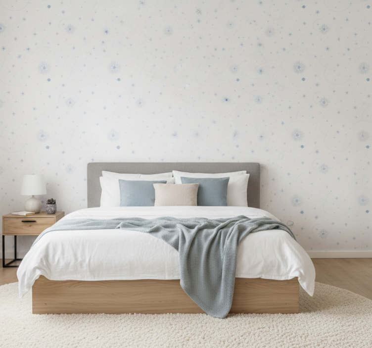 Tapete schlafzimmer himmlischer sternenblitz traum - TenStickers