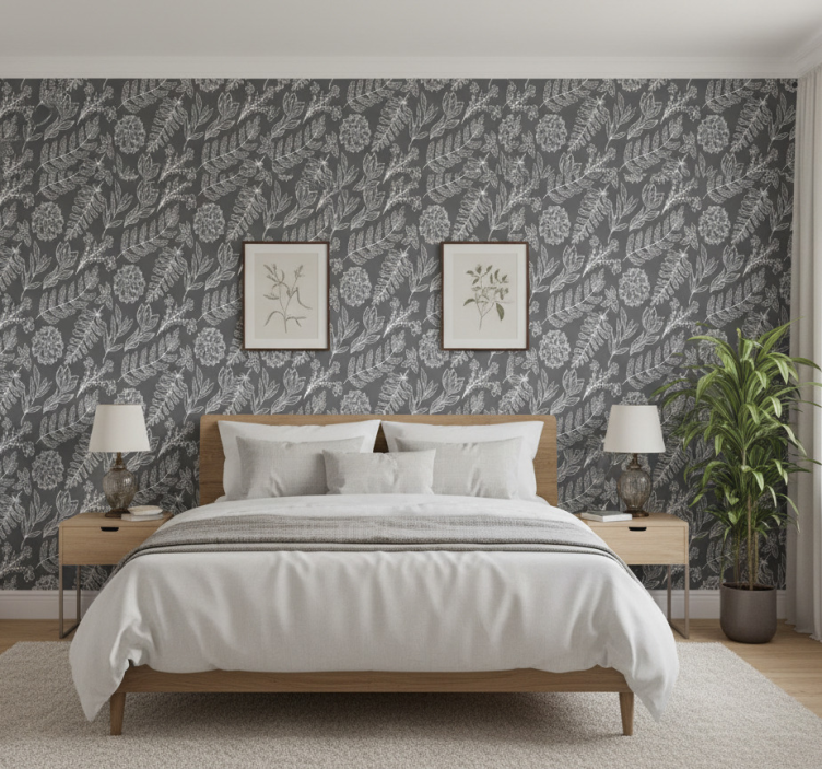 Tapete schlafzimmer im französischen landhausstil - TenStickers