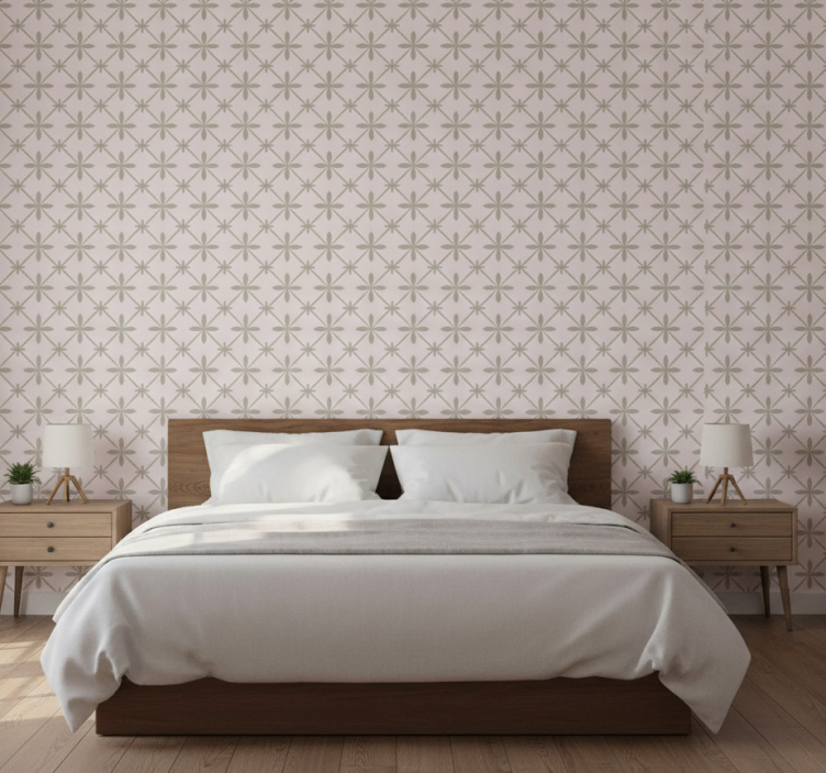 Tapete schlafzimmer im vintage einfachen design - TenStickers