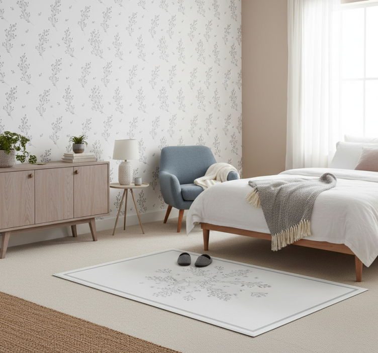 Tapete schlafzimmer mit hellen wiesenblumen - TenStickers