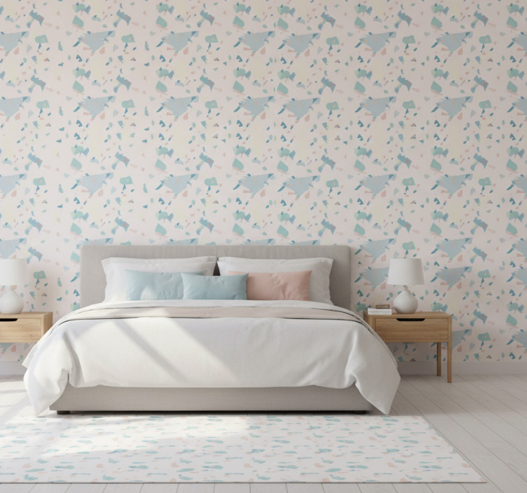 Tapete schlafzimmer terrazzo fliesen und platten - TenStickers