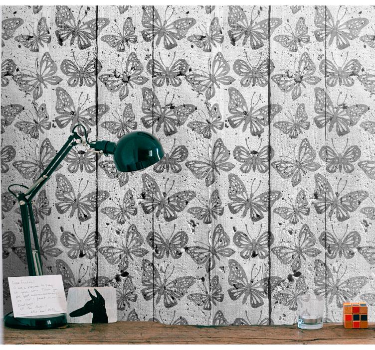 Tapete Schmetterling schmetterlingsabdruck - TenStickers