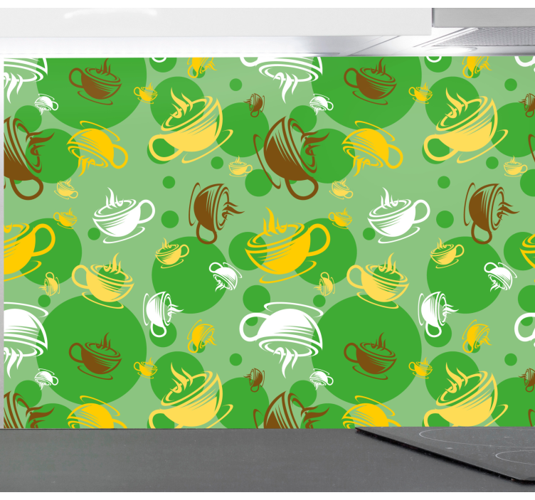 Tapete Küche kaffeetassen-kollektion - TenStickers
