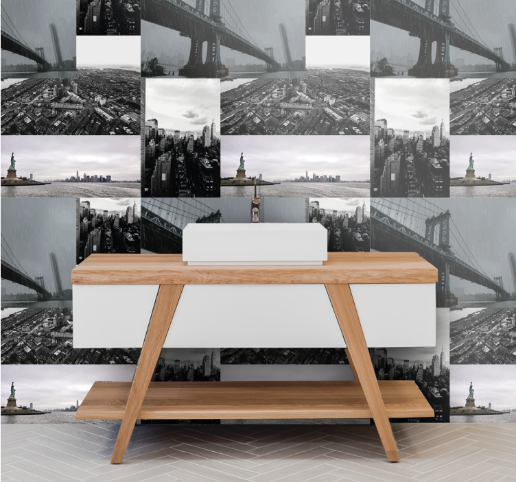 Fototapete Städte großstadtmontage - TenStickers